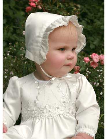 Dåpslue til baby dåp – Grace-Flower