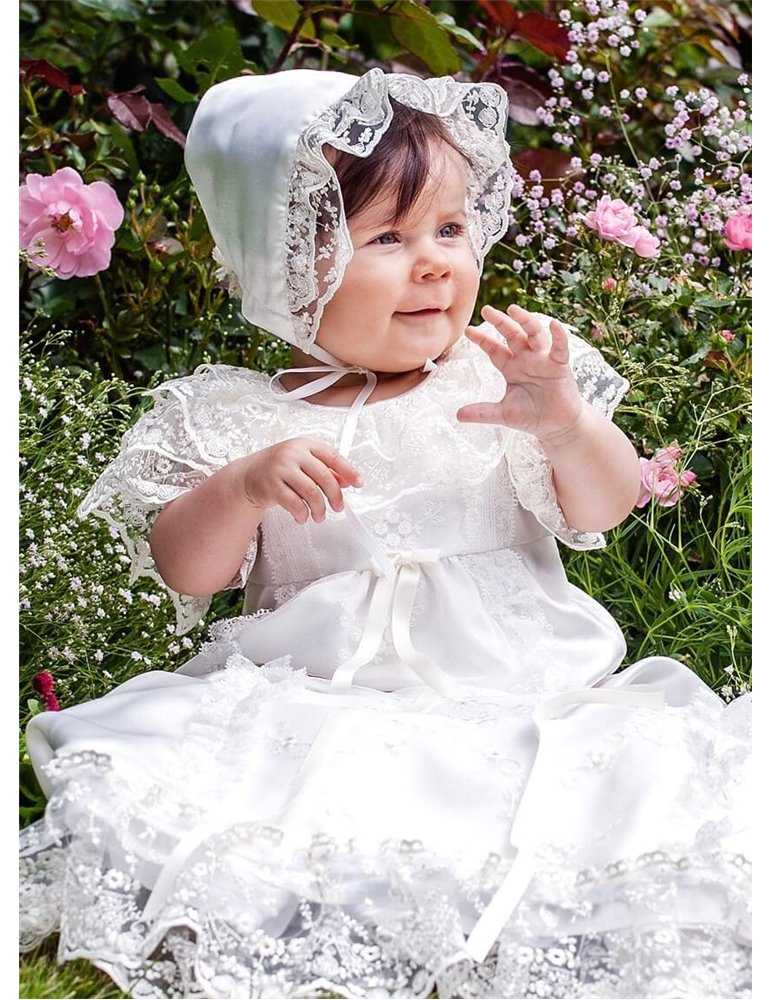 Dopklänning lyxig spets i kunglig stil