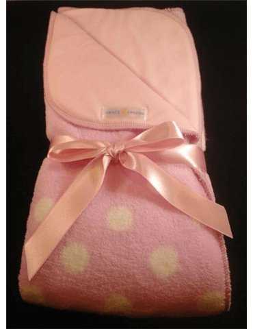 Dopgåva Rosa Babyfilt med prickar