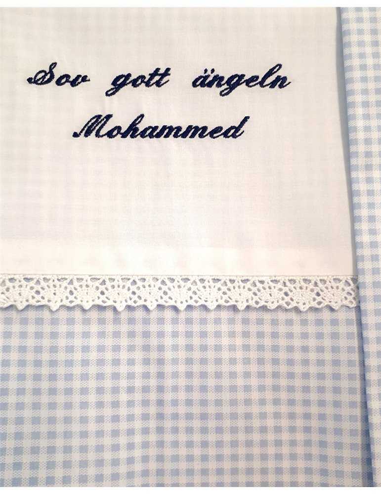 Bäddset för spjälsäng med valfritt broderi