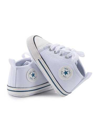 Modern white baby shoes for Baptism