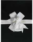Diadem med vit rosett Diadem med vit rosett