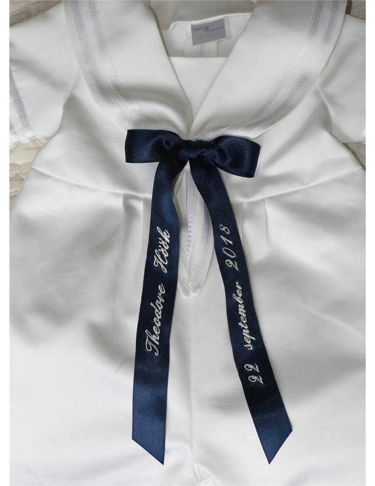 Sjømannsdress til dåp og feiringer i hvit