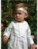 Grace-Philip i off white brokad kostym