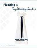 Dopklänningsbroderi med kyrkonamn Dopklänningsbroderi med kyrkonamn