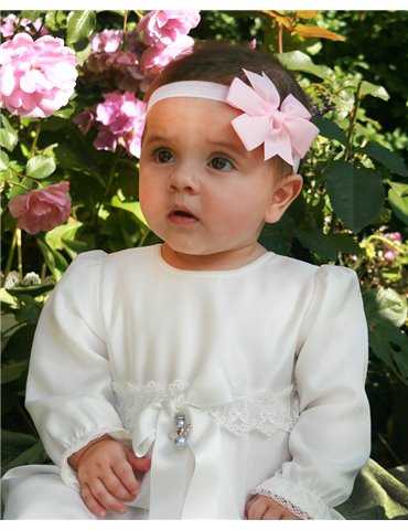 Diadem med rosa rosett