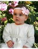 Diadem med rosa rosett