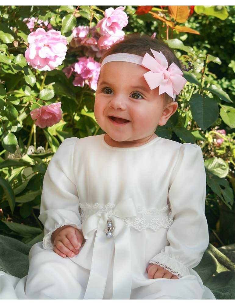 Diadem med rosa bue