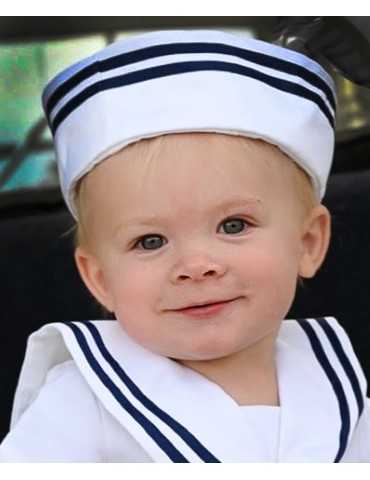 Christening bonnet Grace-Sailorhat to Sailorsuit