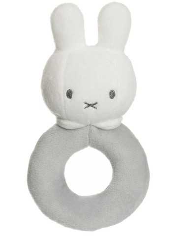 Rangle i grå velur med Miffy kaninen