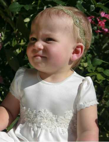 Baby diadem i guld