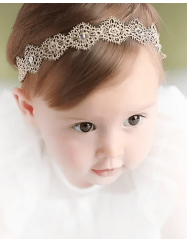 Baby diadem i guld